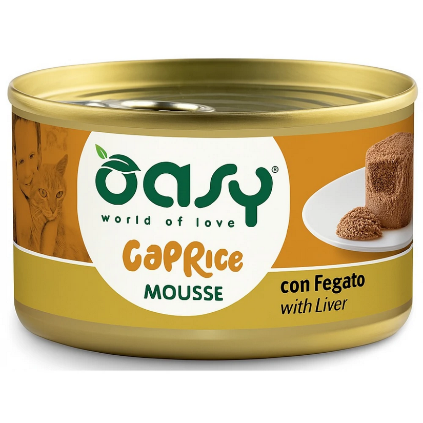 Oasy Caprice Mousse Wet Cat Food with Liver 85g