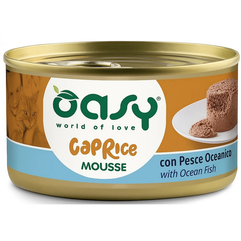 Oasy Caprice Mousse Υγρή Τροφή Γάτας με Ψάρια Ωκεανού 85gr