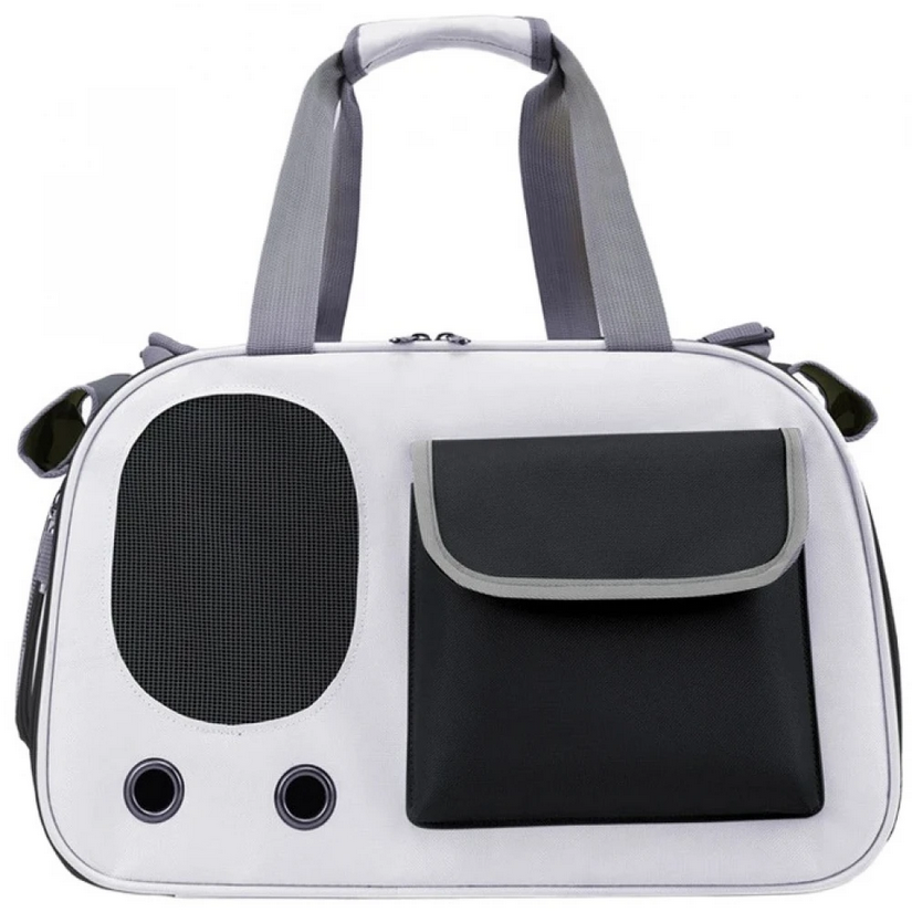 Madpet Urban Pet Carrier for Cats or Dogs 45x26x28cm Black - White