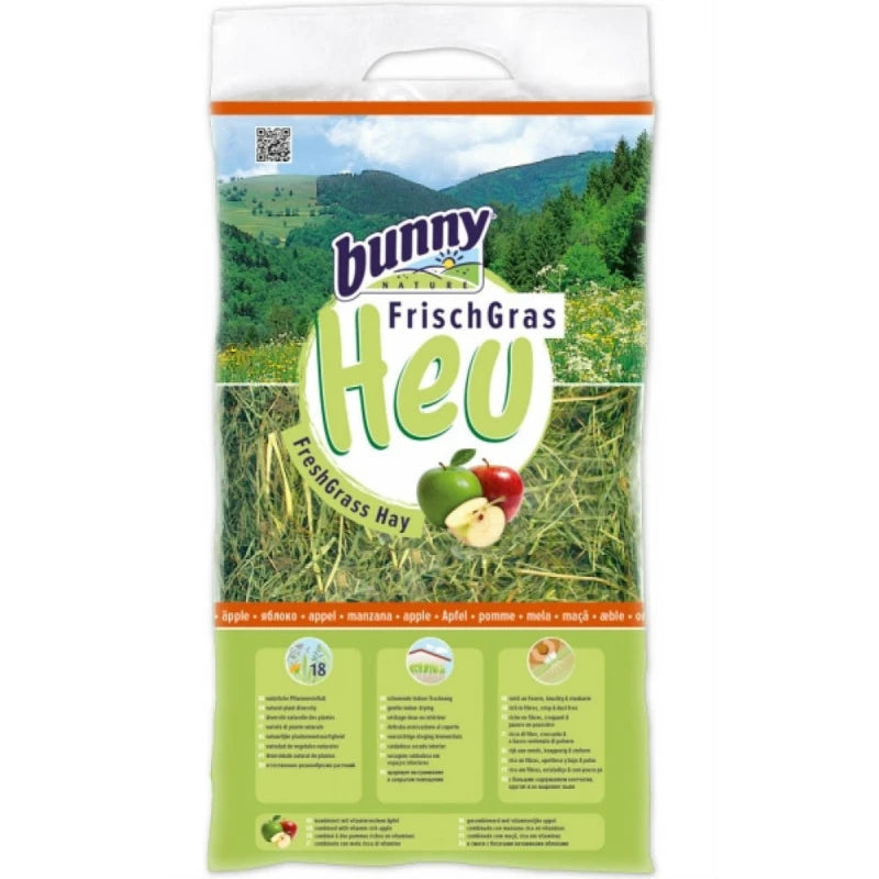 Χόρτο Bunny Freshgrass Hay Με Μήλο 500g