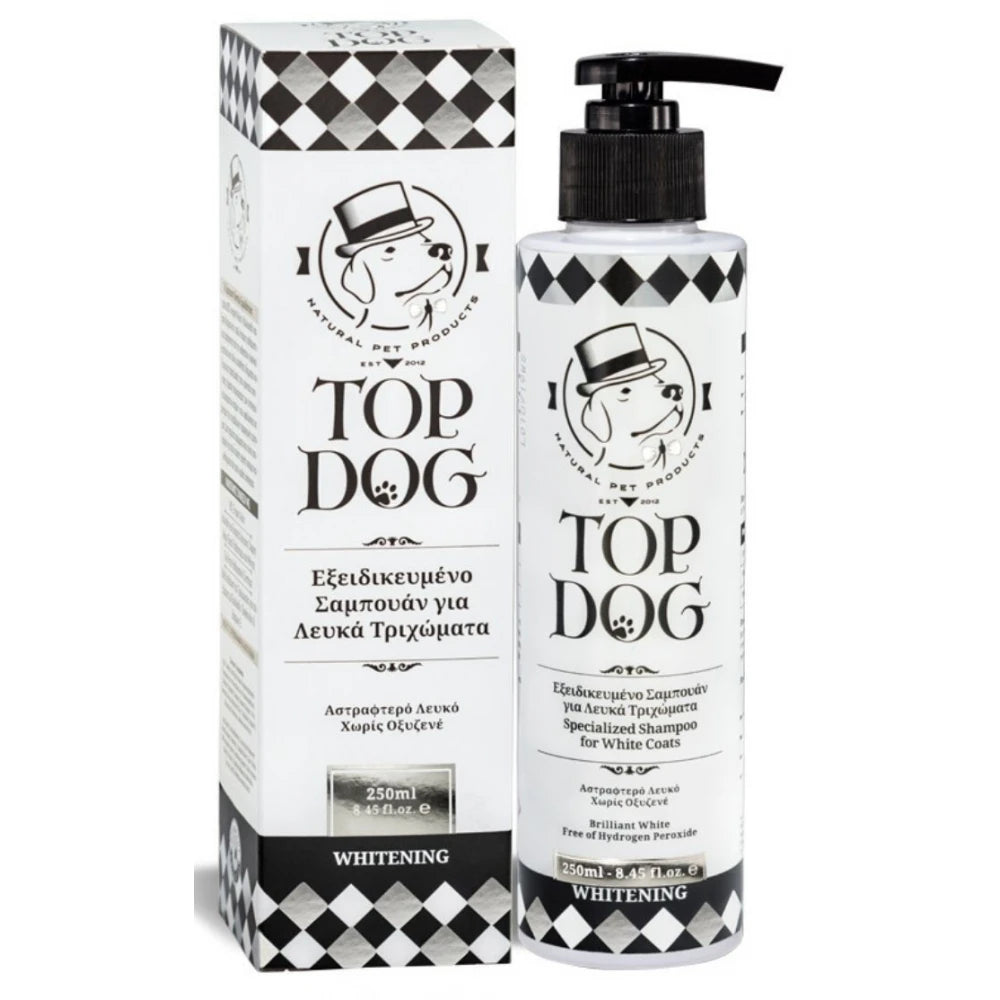Σαμπουάν Top Dog Whitening 250ml Για Σκύλους Και Γάτες