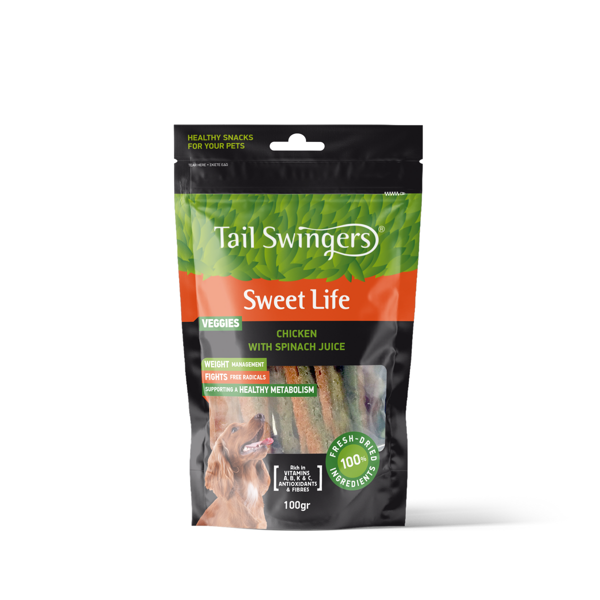 Tailswingers Stripes Spinach With Chicken