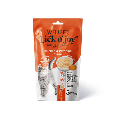 Wellfed Lick N' Joy Chicken & Pumpkin