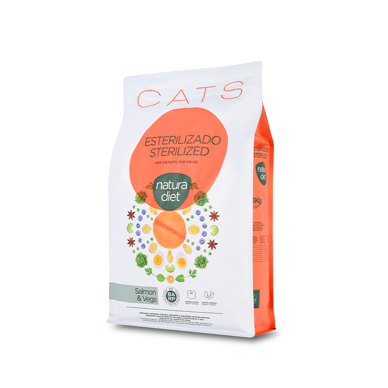 Natura Diet Sterilized Σολομός & Λαχανικά