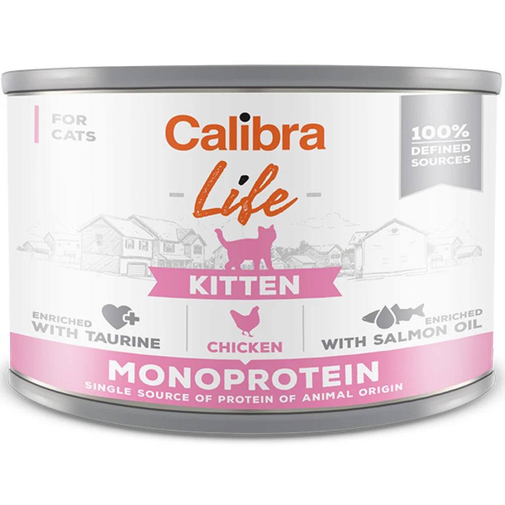 Calibra Cat Life Κονσέρβα Γατάκι Κοτόπουλο 200g