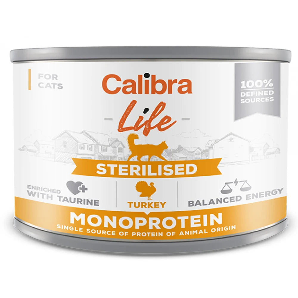 Calibra Cat Life Sterilised Γαλοπούλα 200g