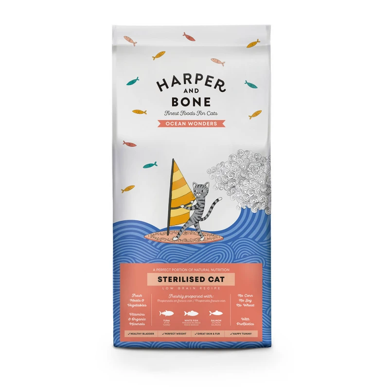 Harper & Bone Cat Sterilised Ocean Wonders Dry Cat Food for Sterilised Cats