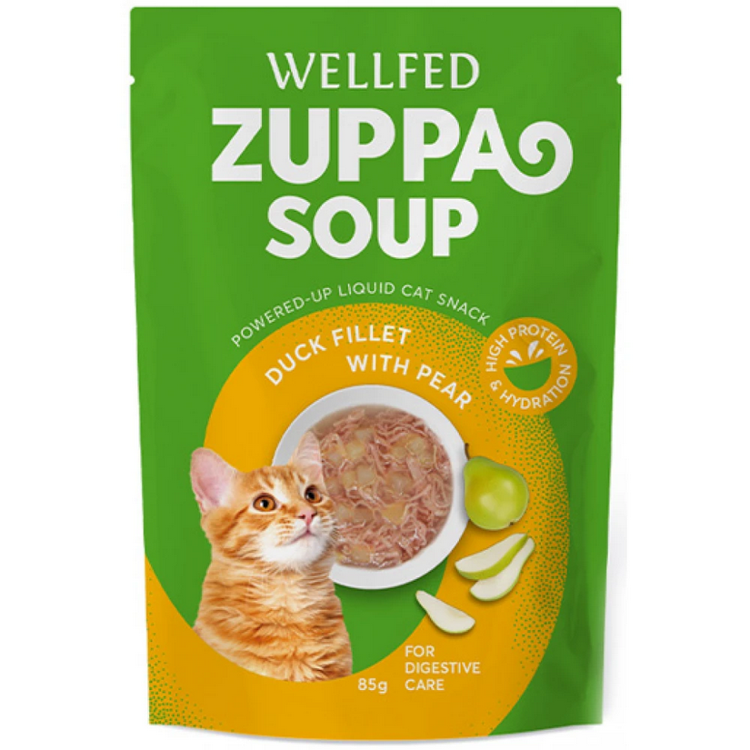 Pet Interest Wellfed Zuppa Cat Soup Duck & Pear 85gr με Πάπια & Αχλάδι