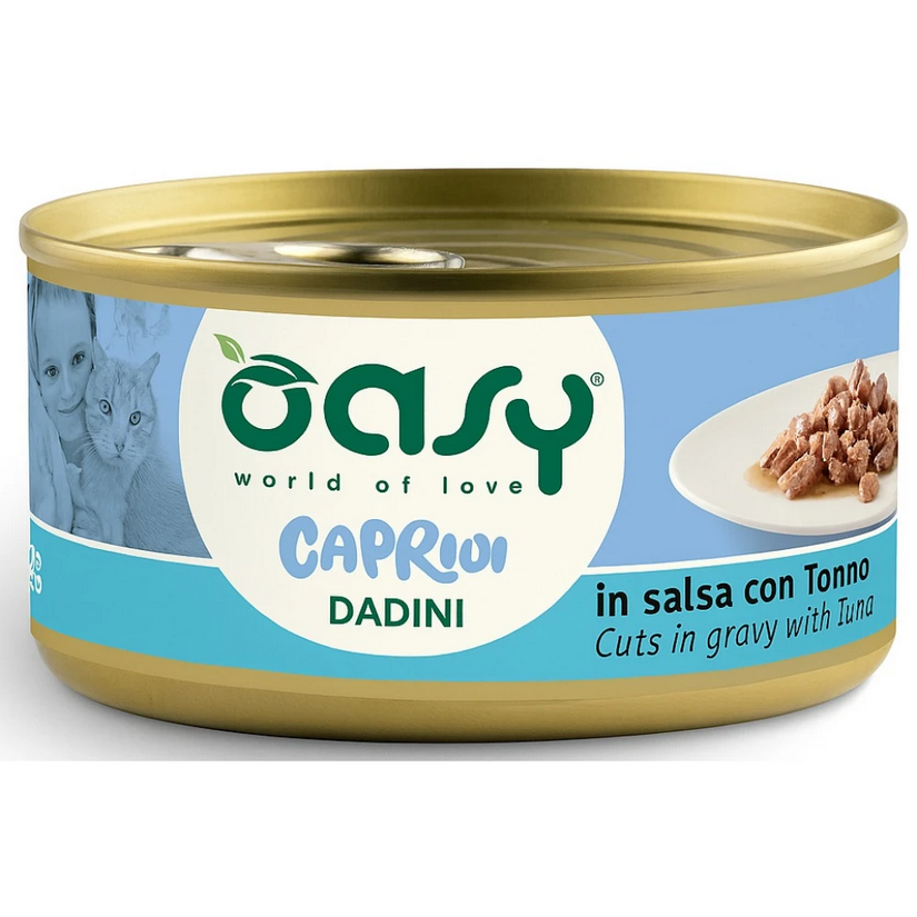 Oasy Caprice Wet Cat Food Chunks in Sauce with Tuna 85g