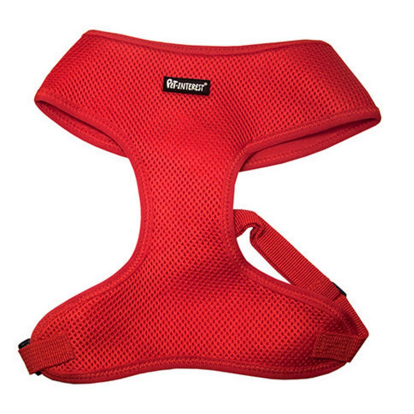 Σαμαράκι Γιλέκο Σκύλου Mesh Plain Red