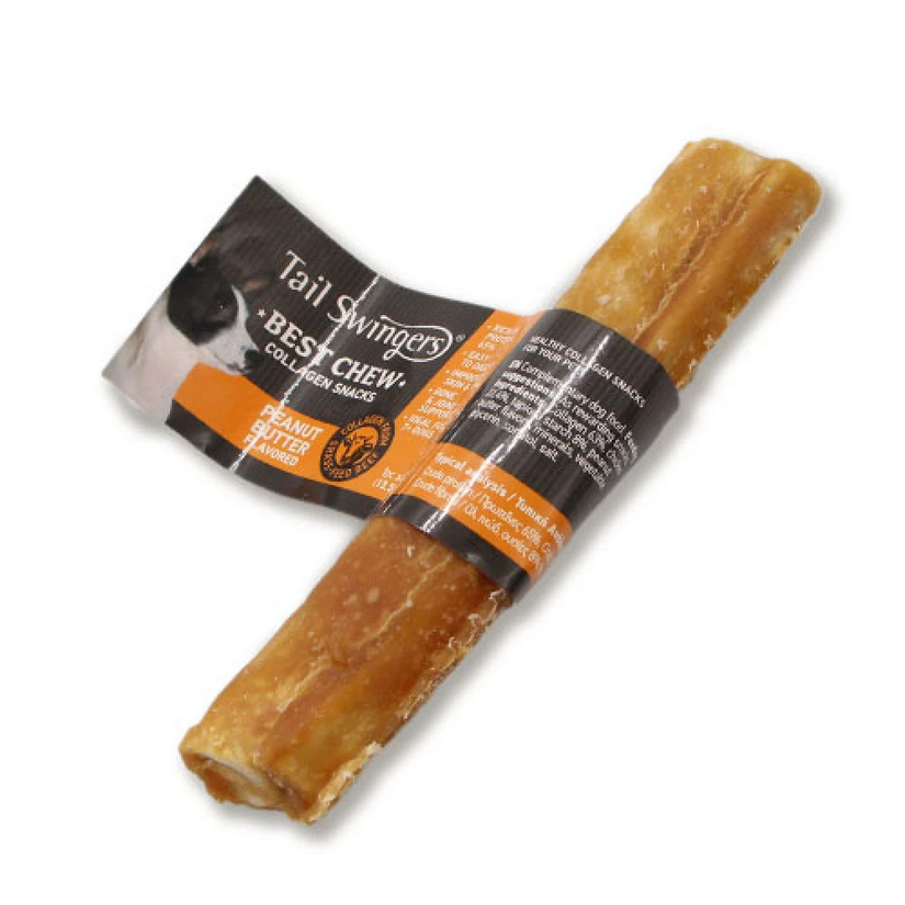 Tailswingers Roll Dog Treat with Collagen 13.5cm Peanut Butter (1pc x 50gr)