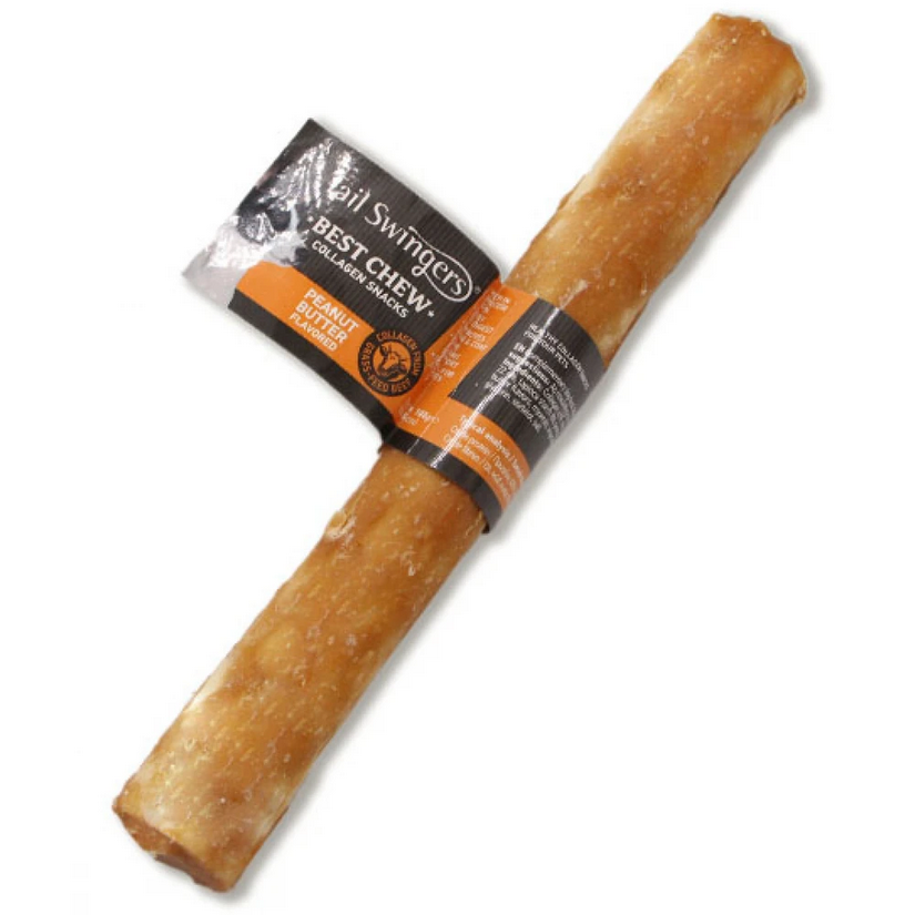 Tailswingers Roll Dog Treat with Collagen 24.5cm Peanut Butter (1pc x 100gr)