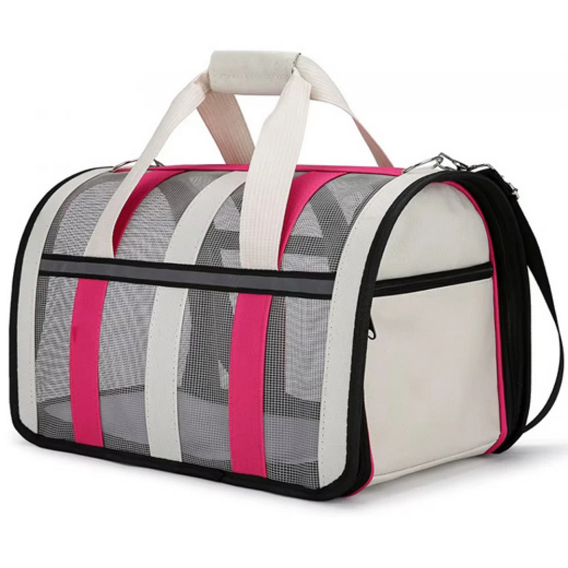 Denik Pet Carrier for Dogs and Cats Perforated 50x27x27cm Fuchsia