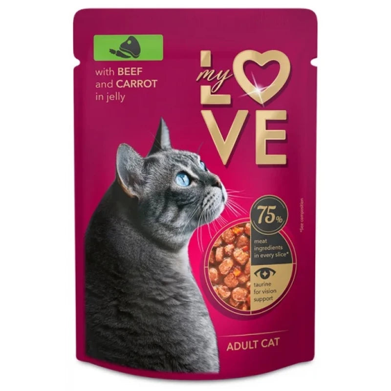 My Love Cat Βοδινό και Καρότα σε Σάλτσα