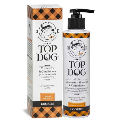 Top Dog Cookies Shampoo with Conditioner 250ml for Dogs and Cats