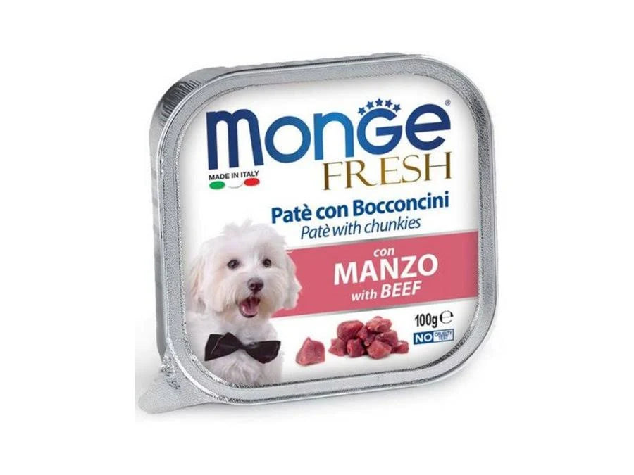 Monge Dog Μπουκιές Σε Πατέ Με Μοσχάρι